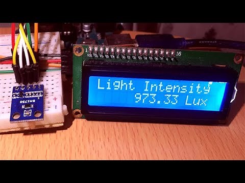 BH1750 Ambient Light Sensor with Arduino for making a simple DIY Lux meter.