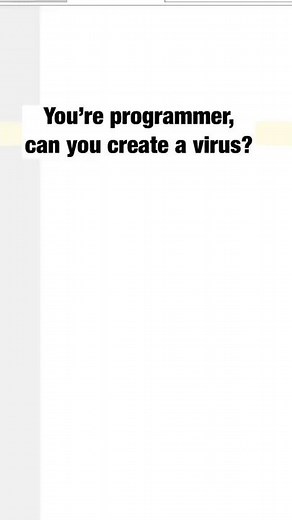 How to create a Virus in Python #Shorts