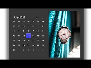 HOW TO CREATE CALENDAR USING HTML AND CSS