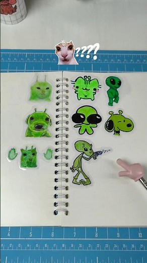 alien stickers parte 8 #sticker #diy #snoopy #aliens #dibujos