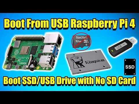How To Boot From USB Raspberry Pi 4! NO SD CARD! Boot from SSD,USB Drive