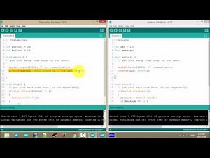 Serial Communication Control LED Between Two Arduinos