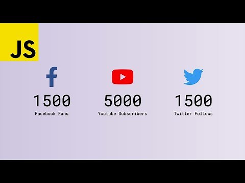 Counter up animation | Javascript