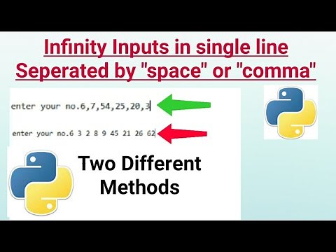 Python Tutorial | Multiple input in single line python code, use of map & split functions