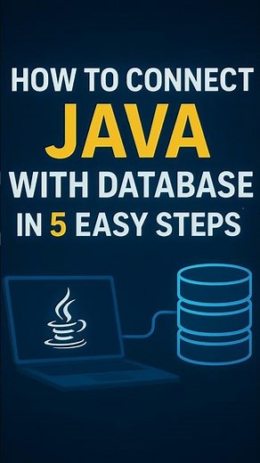 JDBC Connection in Java in 5 Simple Steps 🚀 | Java Tutorial
