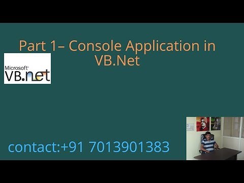 Console Application in VB.Net - Part 1