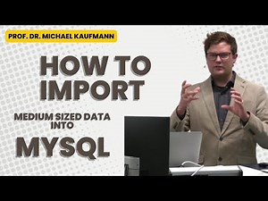 How to import medium sized data into MySQL using LOAD DATA LOCAL INFILE (Toy Example) | Lecture