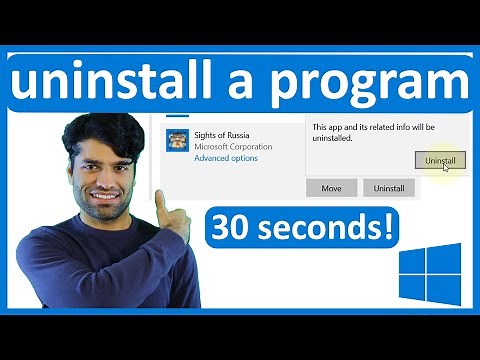 How to uninstall a program on Windows 10
