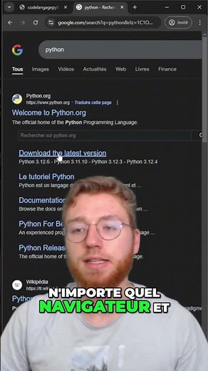 Apprendre à coder en PYTHON #python #pythonprogramming #code