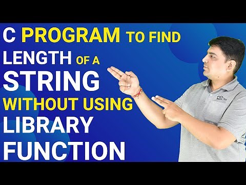 C Program to find length of a String without using library function