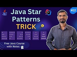 #22 Star Patterns in Java: Solve ANY Pattern Program with This ONE Trick !