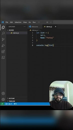 How to create your first JavaScript Project and run it using VS Code #coding #shorts #javascript