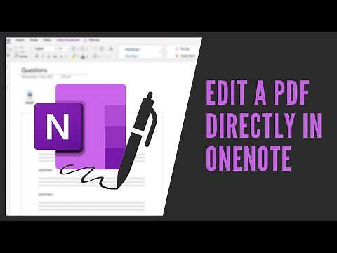 Edit PDF in OneNote