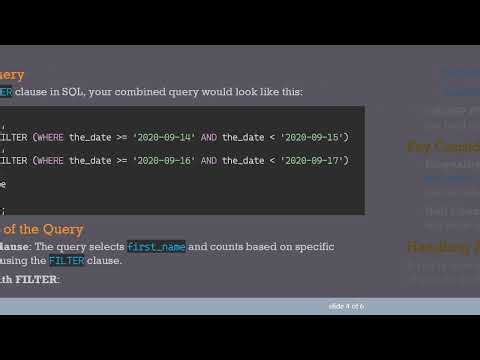 SQL: How to Combine Two Count Queries into One Efficiently