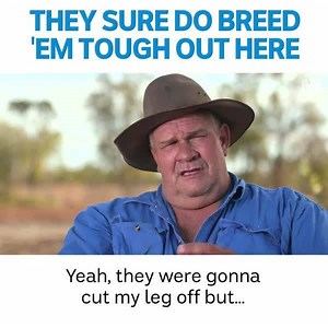 Never a dull moment with Kurt. #OutbackRinger #AustralianOutback #Motorbike | ABC iview