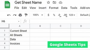 How to Get the Sheet Name in Google Sheets