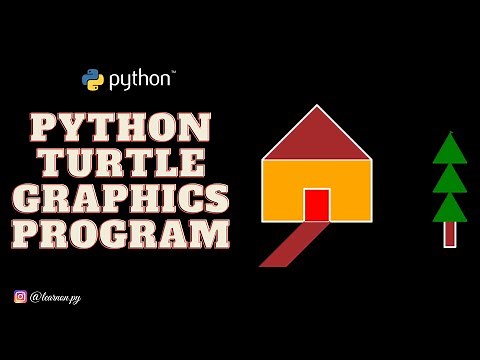 How To Draw A Simple House in Python Turtle | Cool Python Turtle Graphics-6 |Status Video|Learnonpy|