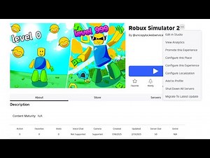 Robux Simulator 2 Fully Scripted Uncopylocked