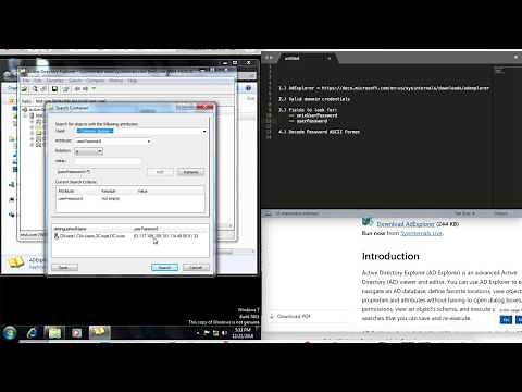 Extract Clear Text Passwords from Active Directory