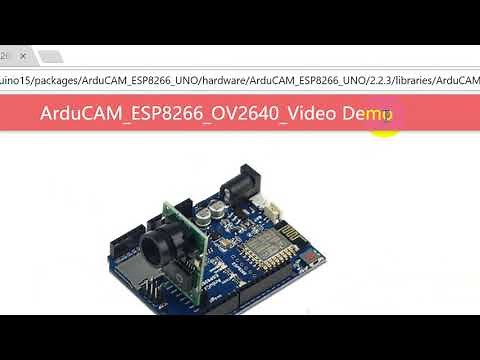 ArduCAM ESP8266 UNO MINI Camera Demo Tutorial 2018