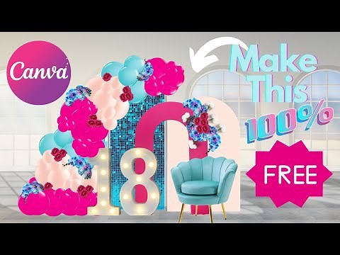 Tutorial: Free Canva Balloon Mock Up + Free Background Remover + NO subscription