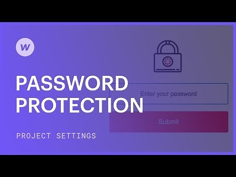 Password protection — Webflow tutorial
