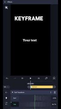 tutorial text animation on Alight motion