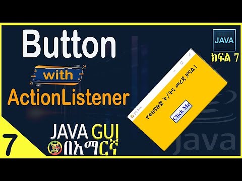 Java GUI #7 Button in java |Add action listener to a button.