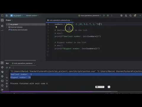 Python Class | Numeric Functions in Python| Lecture 24 #education #python#programming 