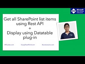 How to get all SharePoint list items using Rest API + Display using DataTables Plug-in