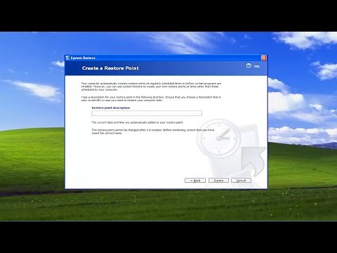 How To Create A Windows XP System Restore Point [Tutorial]
