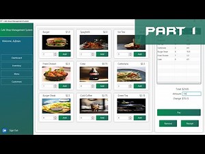 JavaFX Tutorial Part (1/6) - Cafe Shop Management System with Source Code