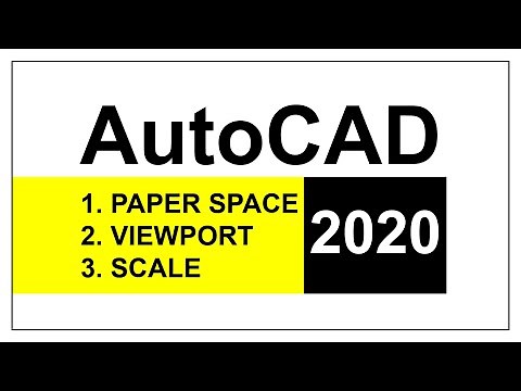 AutoCAD Tutorial 2021: Paper Space - Layout - Viewport - Scale - Print - PDF