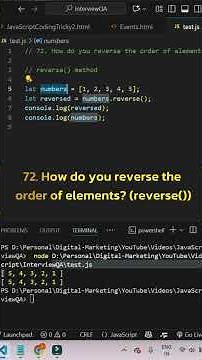 JavaScript reverse() Method Explained | Reverse Array Elements in JavaScript