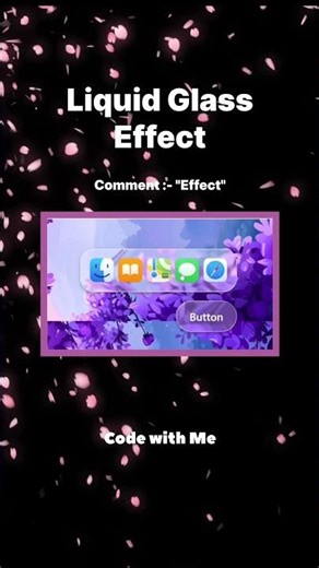 Create Liquid Glass Effect using HTML, CSS & JavaScript ✨