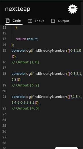 Find the Two Sneaky Numbers | JavaScript DSA Problem | LeetCode Easy Explained