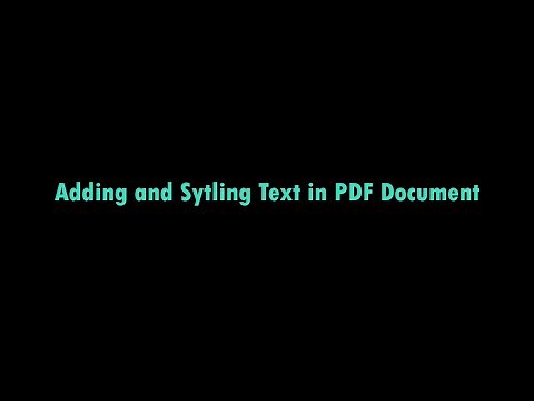 Adding and Styling Text in PDF Document | FPDF | Python