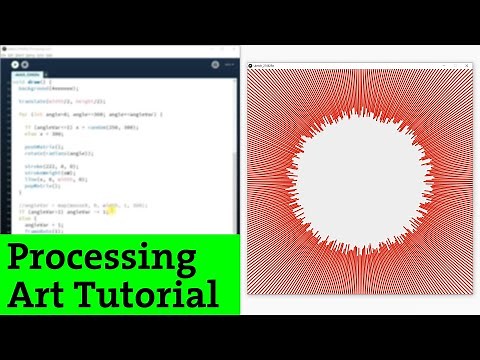 Ep.27 Processing tutorial | Generative Circles 4A with Line and Random (Creative Coding)