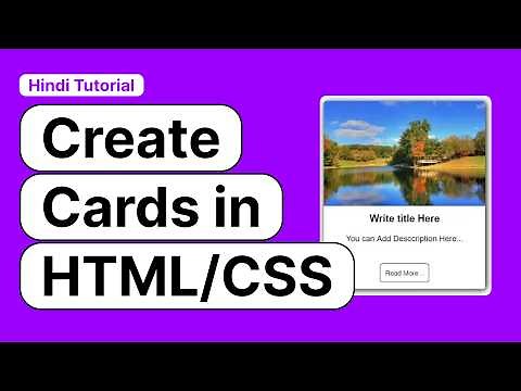 How to Create Cards Design Using HTML and CSS