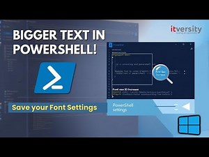 How to Permanently Increase Font Size in Windows PowerShell | Accessibility Tip for Windows 11