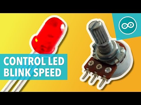 POTENTIOMETER CONTROLLING BLINKING INTERVAL OF BUILTIN LED - Arduino tutorial #4