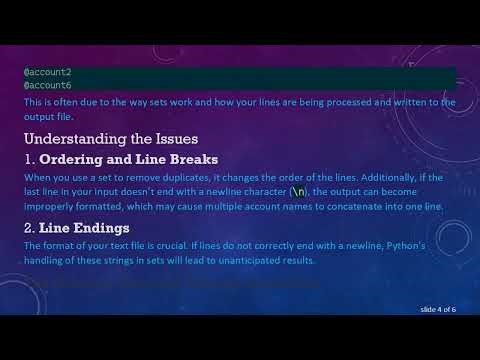 How to Remove Duplicate Lines from a Text File in Python