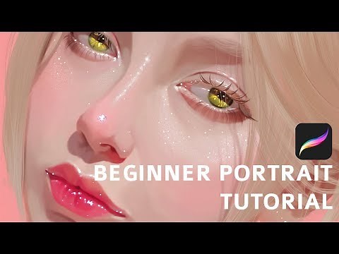 [Part 1] Easiest Beginner iPad Procreate Portrait Tutorial Ever!