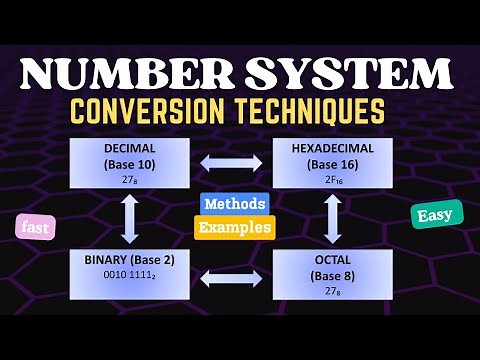 Number System Conversions | Hexadecimal, Binary, Octal & Decimal | Fastest Way to Learn Conversions
