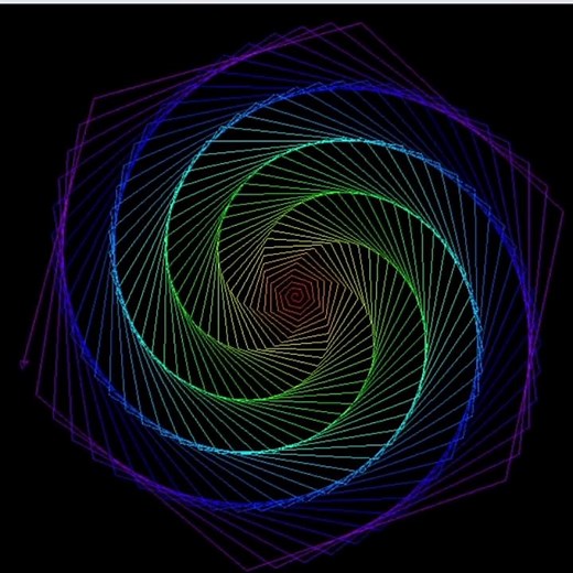 Make a really cool graphics using Python Turtle.#coding#fun#python#programming