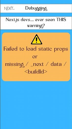 Next.js Devs… Ever Seen THIS Error? 😱 | “Failed to Load Static Props” Explained!