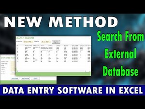 New Method to Search and Add Data in List box From External Data base