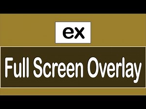 ( Practice On JavaScript ) Full Screen Overlay --- كيفيه عمل طبقة شفافه تملىء الشاشة بالكامل