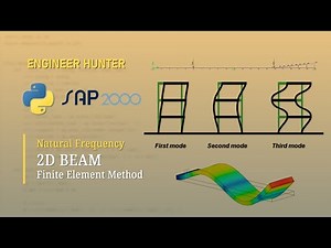 Natural Frequency of 2D Beam Structure using Finite Element Method and Python