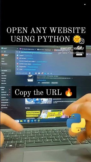 OPEN ANY WEBSITE USING PYTHON 🔥😍#open #web #website #url #coding #python #programming #youtubeshorts